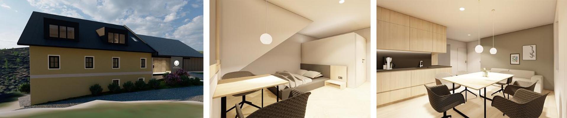 Forsthaus Apartment Holzschlag エクステリア 写真